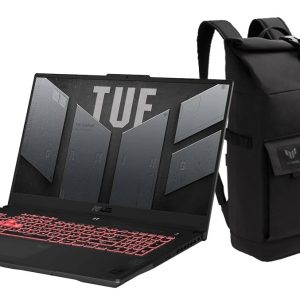 - Pantalla: 17.3"FHD 1920 x 1080 pixels. - Procesador: AMD Ryzen 7 7735HS 3.2Ghz hasta 4.7Ghz. - Gráficos dedicada: NVIDIA GeForce RTX 4060 8GB GDDR6. - Memoria Ram: 16GB DDR5 4800 MHz (2x SO-DIMM) hasta 32GB. - Disco duro: 1TB PCIe® 4.0 NVMe™ M.2 SSD. - Cámara: 720p HD. - Bluetooth: 5.3 - Wi-Fi 6(802.11ax) (Dual band) 2*2 - Incluye Mochila TUF.